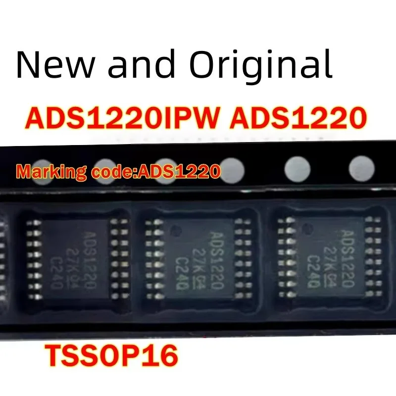 

New and Original ADS1220IPW Marking code:ADS1220 TSSOP16 Low Power Low Noise 24-Bit ADC for Small-Signal Sensors
