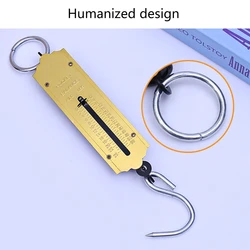 Yellow Fishing Scale with Hook Portable Mechanical Luggage Scale Weight Scale Dropship