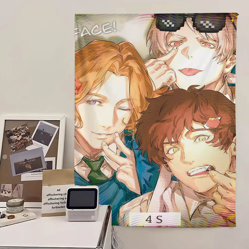 Cartoon H-Hetalia World Stars Flagge für Wohnzimmer, Wand, Club, zum Aufhängen, für Zuhause, Wohnheim, Dekoration, Kunst, Garage, Bar, Live-Dekoration, Banner