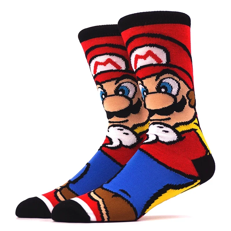 New Super Mario Bros Anime Socks Odyssey Yoshi Princess Peach Cartoon Tube Socks Unisex Cosplay compleanno regali di natale calzini per adulti