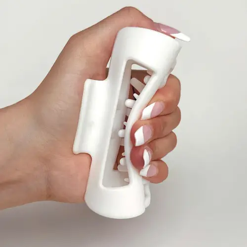 Imagen 2 del producto Clip de tiburón de silicona suave y seguro, protección anticolisión para la parte posterior de la cabeza, pinza para el pelo anticaída para mujer