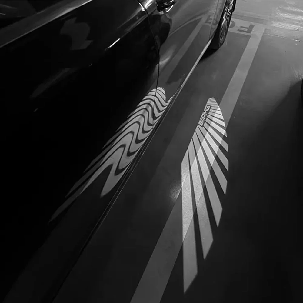 Dynamiczne lusterko wsteczne samochodu Światło anioła Skrzydła powitalne Światło LED Do Mercedes benz W177 W247 W205 W222 GLA GLB GLC GLS EQC