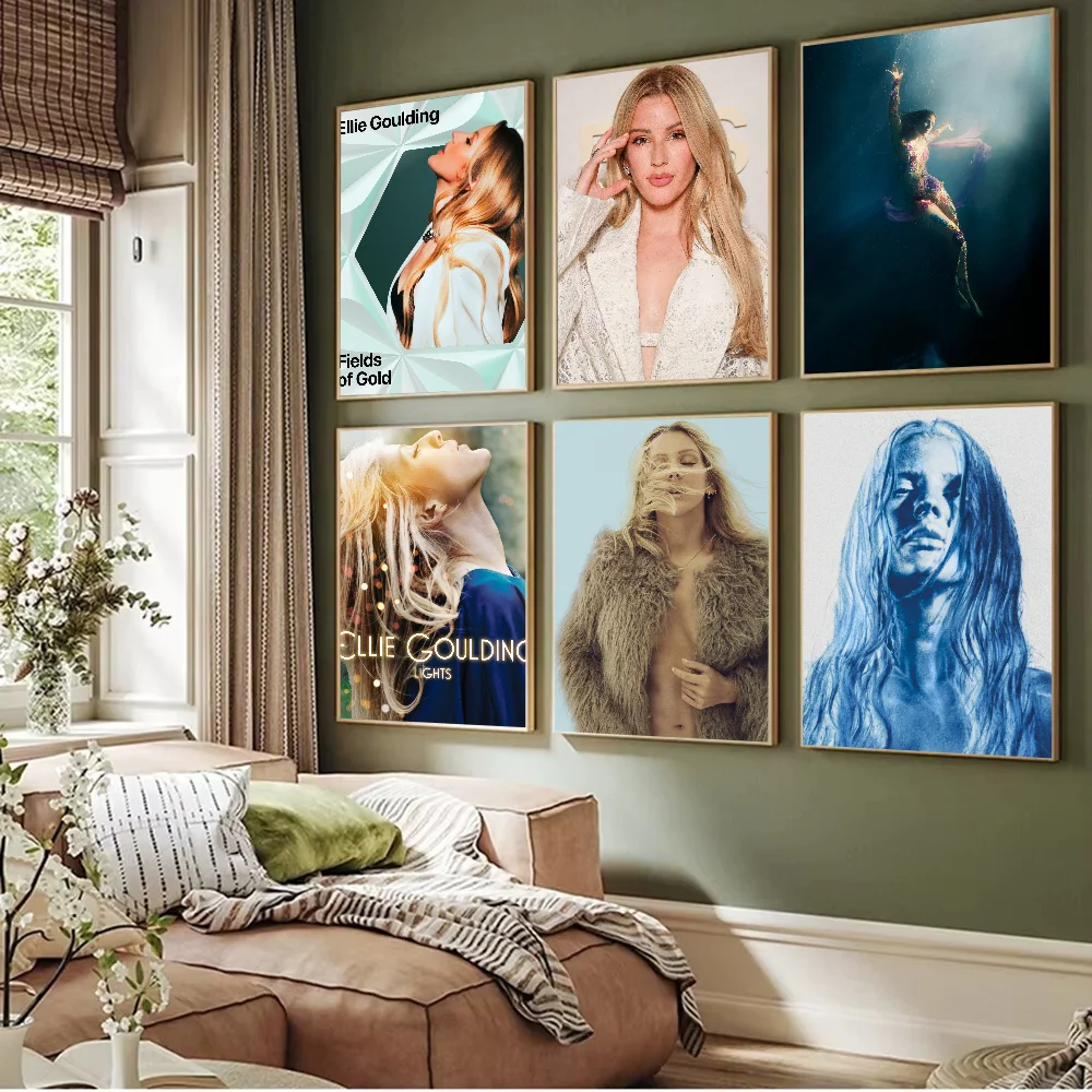 English singer E-Ellie GouldingS Poster Prints Artwork festival Bedroom Club living room Home Deco