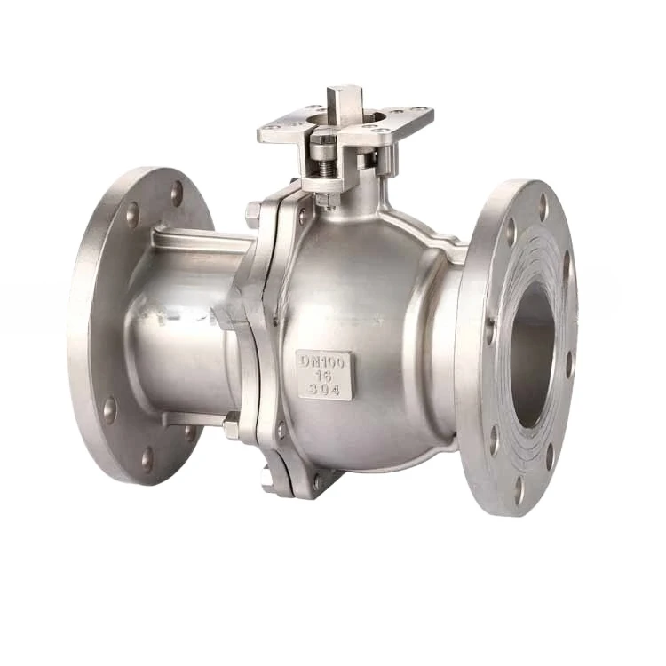 Q41F-16P Manual Stainless Steel Flanged Ball Valve 304 Chemical Environmental Protection Water Treatment High