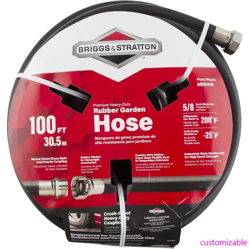 

Briggs and Stratton 8BS100 100-Foot Premium Heavy-Duty Rubber Garden Hose