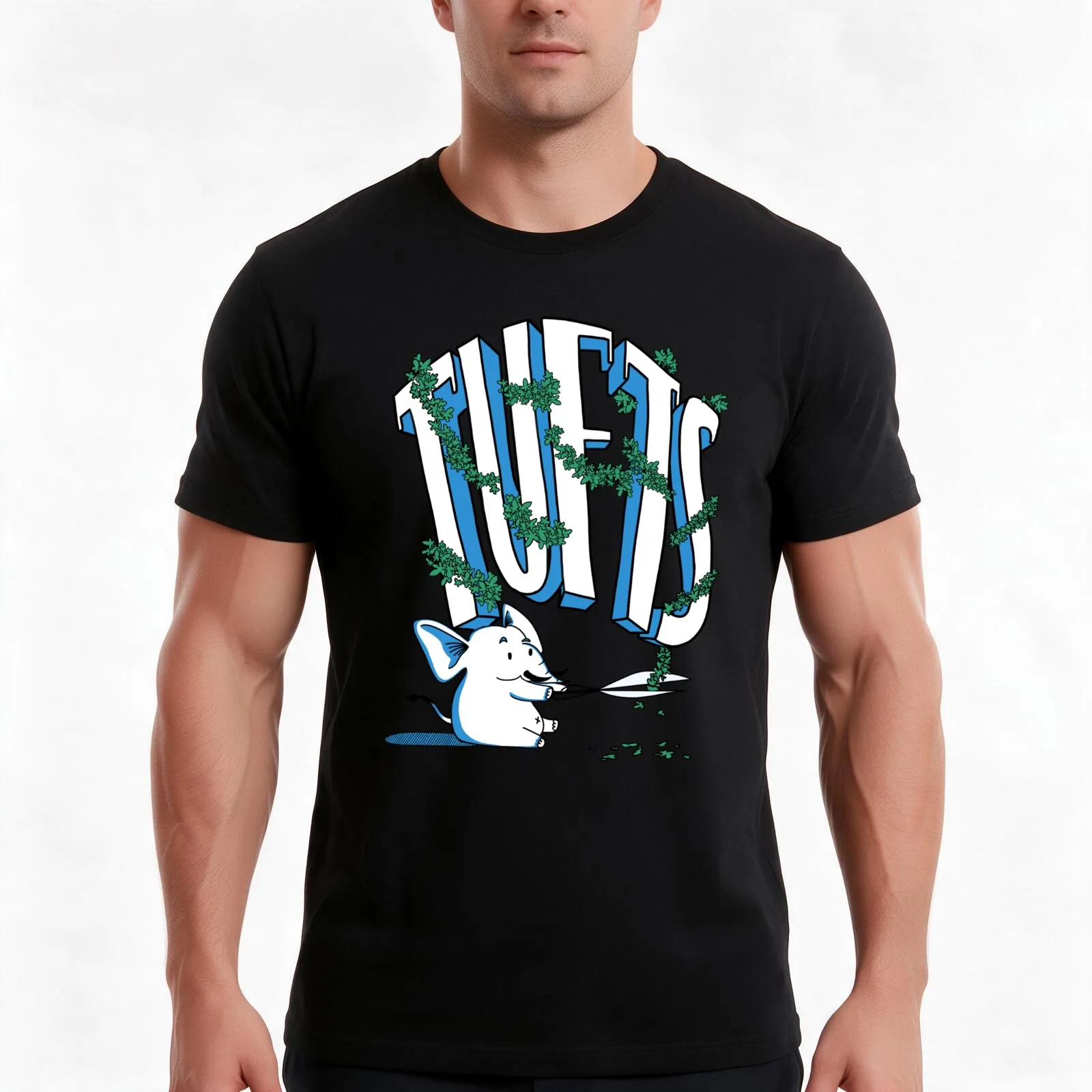 Jumbos Anti-Ivy T-Shirt Summer Casual Cotton Tee Oversized Streetwear Tops Vintage Graphic Print Loose Fit Short Sleeve