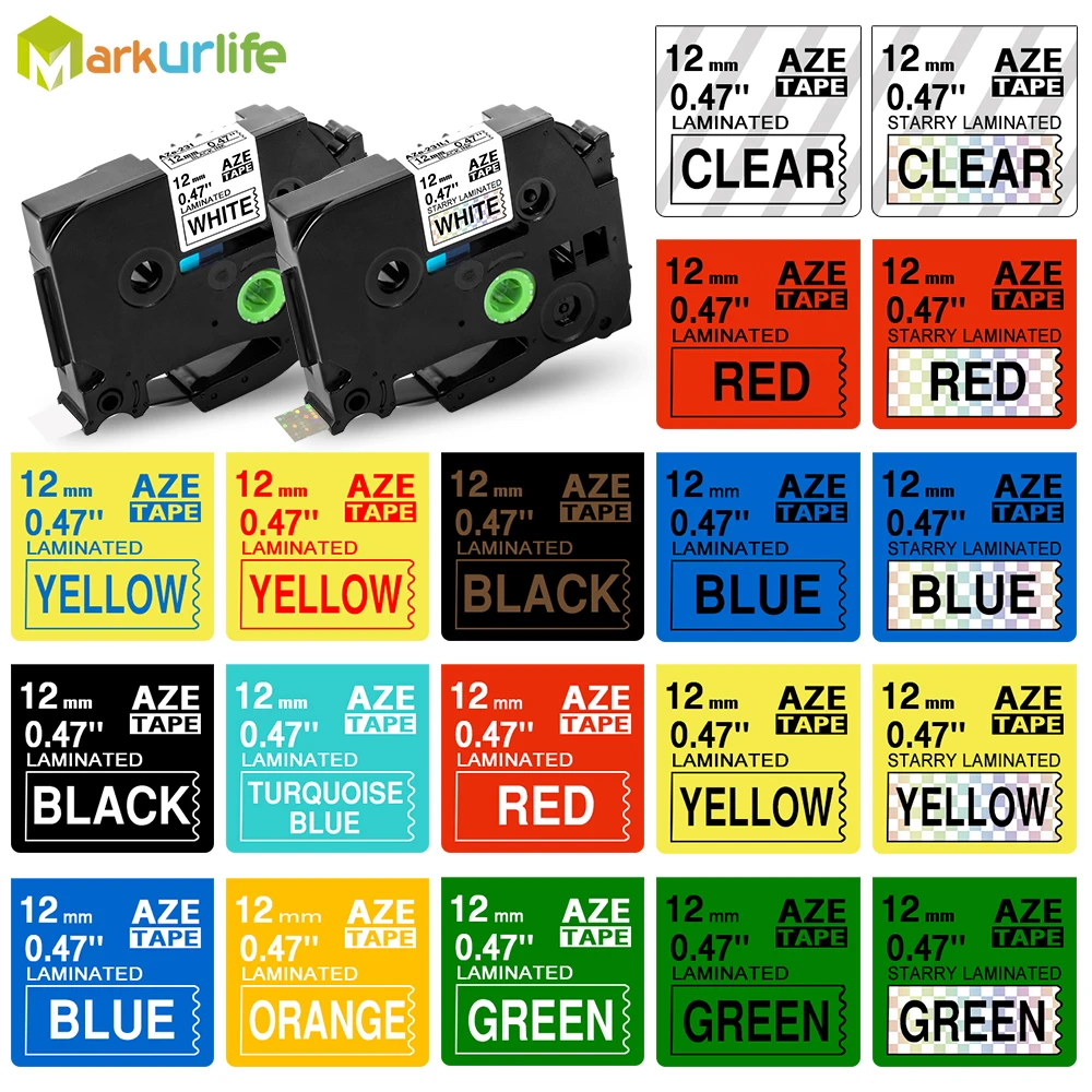 

1 шт., разноцветная лента для маркировки, совместимая с принтером