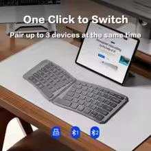 8 achadinhos incríveis do AliExpress até R$ 280 em outubro: produtos úteis, criativos e com ótimo custo-benefício <strong>Teclado bluetooth dobrável ergonômico</strong>