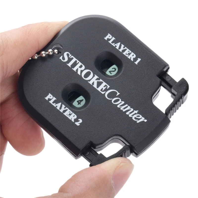 Golf Score Counter Golf Strokes Counter Keychains 2 Player Golf Score Putt & Shot Scorekeeper for Golf Scoring