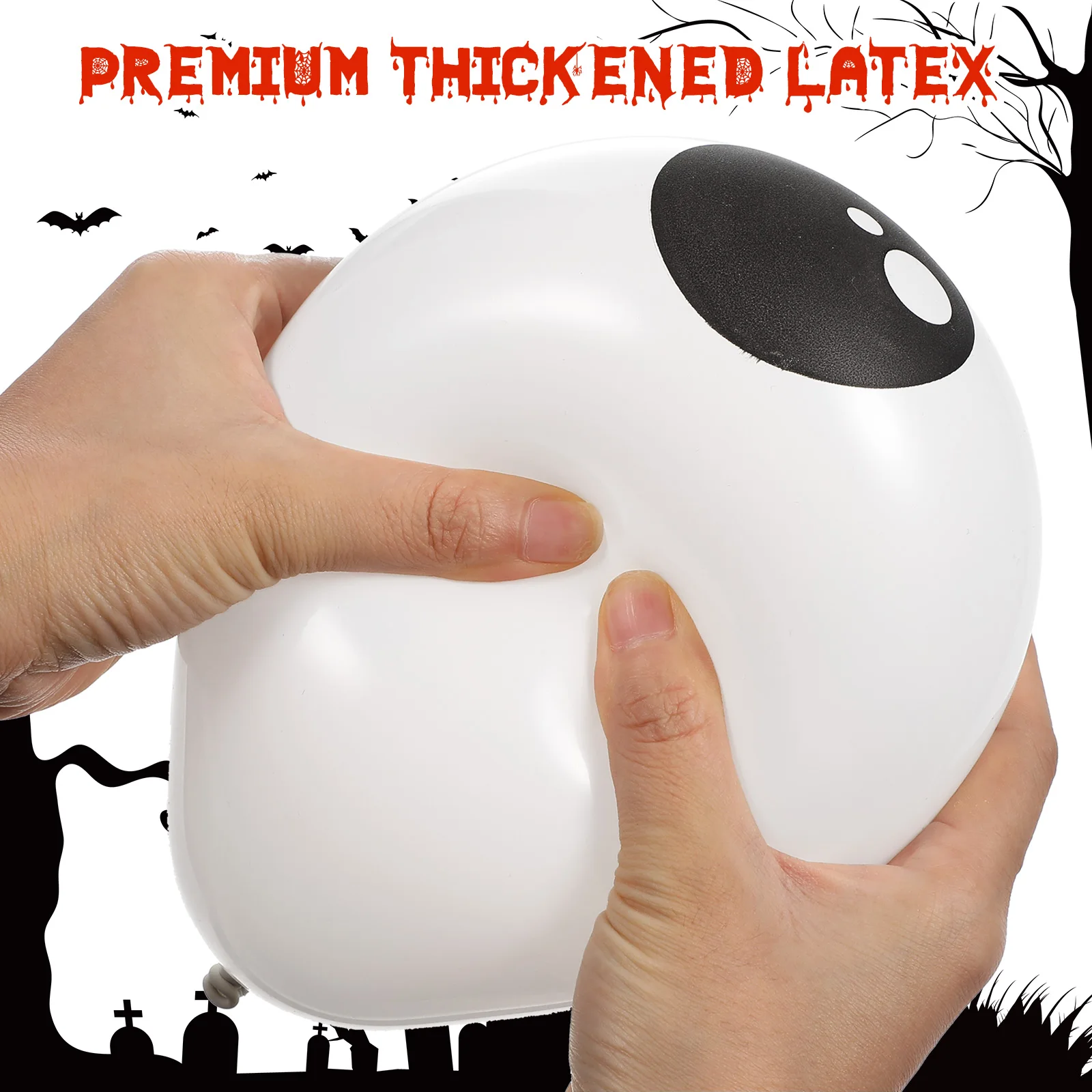 100/200pcsEyeball Balloon Halloween Eye Latex Small Eyeball Round Latex Balloon Terror Party Decoration For Holiday Party Supply