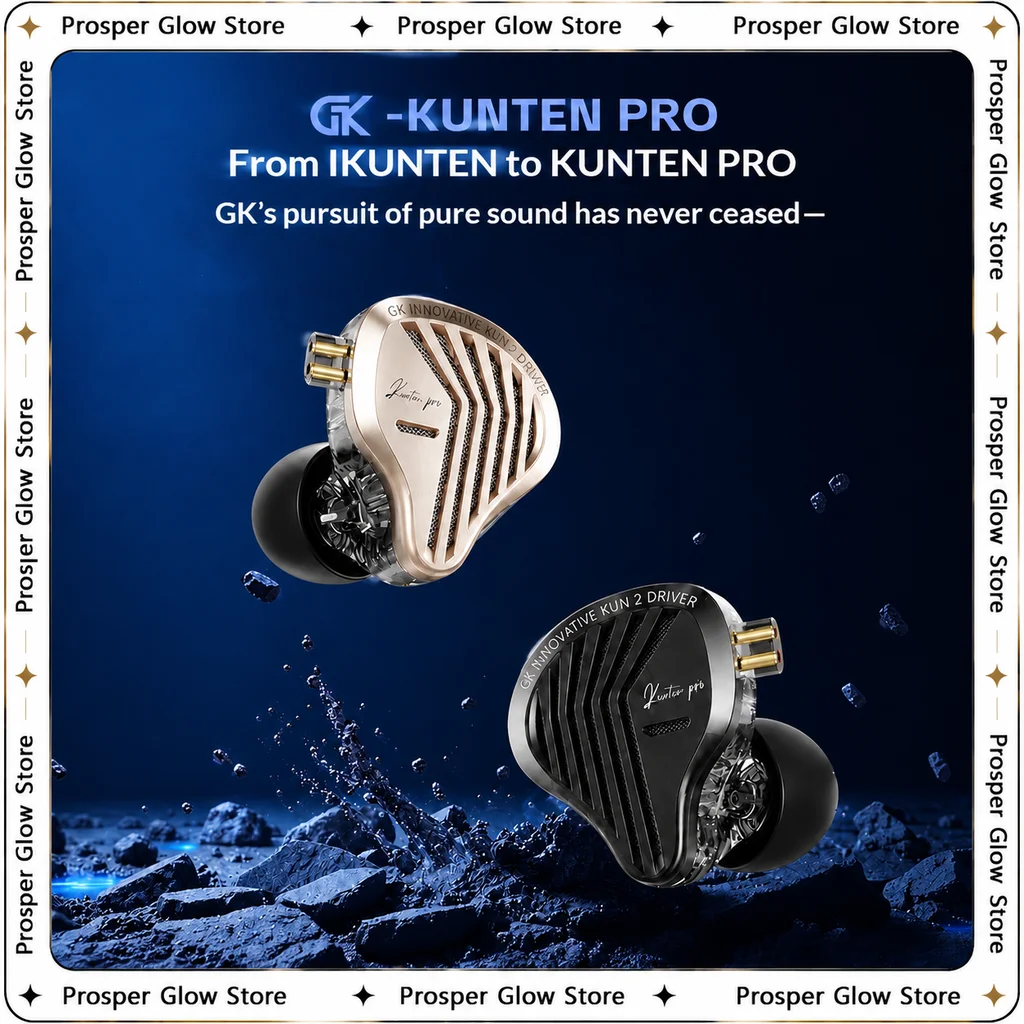 Audiophile Headphone Wired - Genuine GK KUNTEN PRO HiFi In