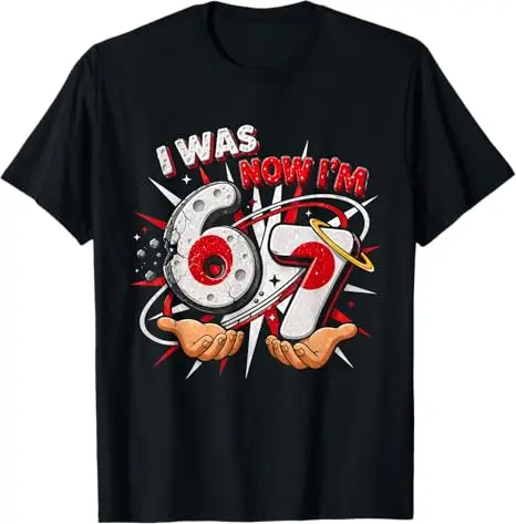 Y2k-T-Shirt mit Länderflaggen, bedruckt mit der Aufschrift „I Was 6 Now Im 7“, lustiges Six Seven Shirt, 7. Geburtstag für Jungen, modische Kleidung – Detail 6
