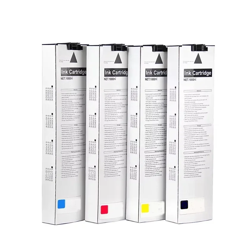 4‑Color 1000ml Compatible Ink Cartridge S‑6301E, For Comcolor 3050 7050 9050 Printer