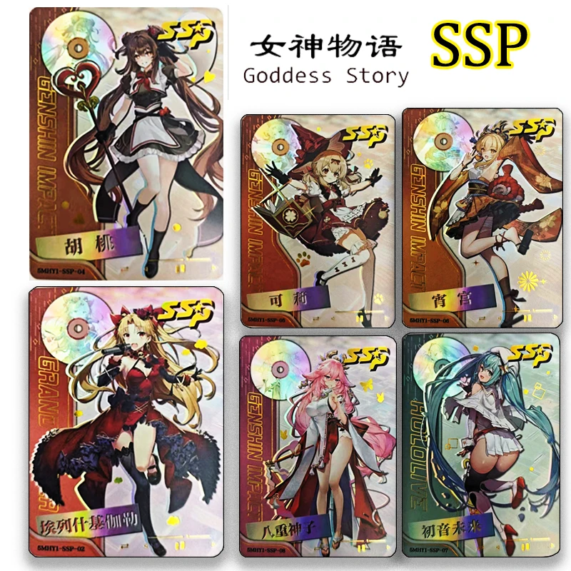 

Goddess Story SSP Yoimiya Yae Miko Usada Pekora Kirisame Marisa Hatsune Miku Collectible cards for boys for Christmas