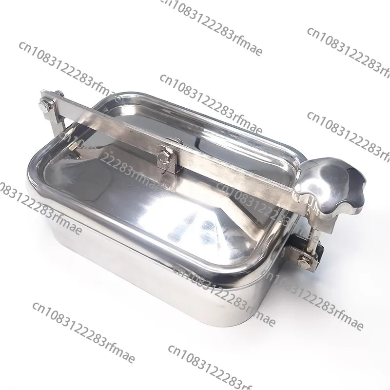 

Прямоугольная крышка люка 250x150 мм, люк на бак из нержавеющей стали