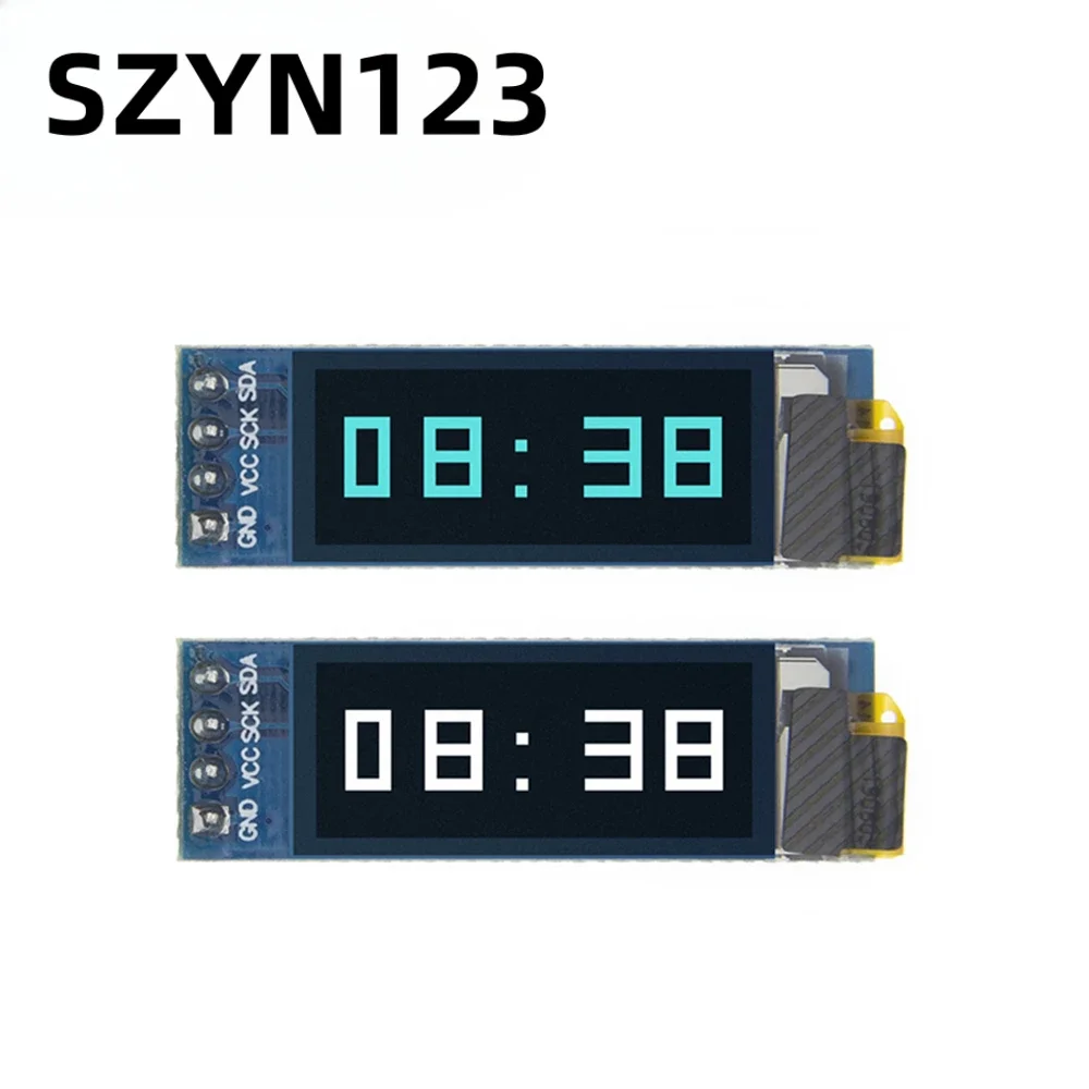 0,91-calowy moduł OLED 0,91-calowy biały niebieski 128X32 Wyświetlacz LCD LED 0,91-calowy IIC Komunikacja dla Arduino