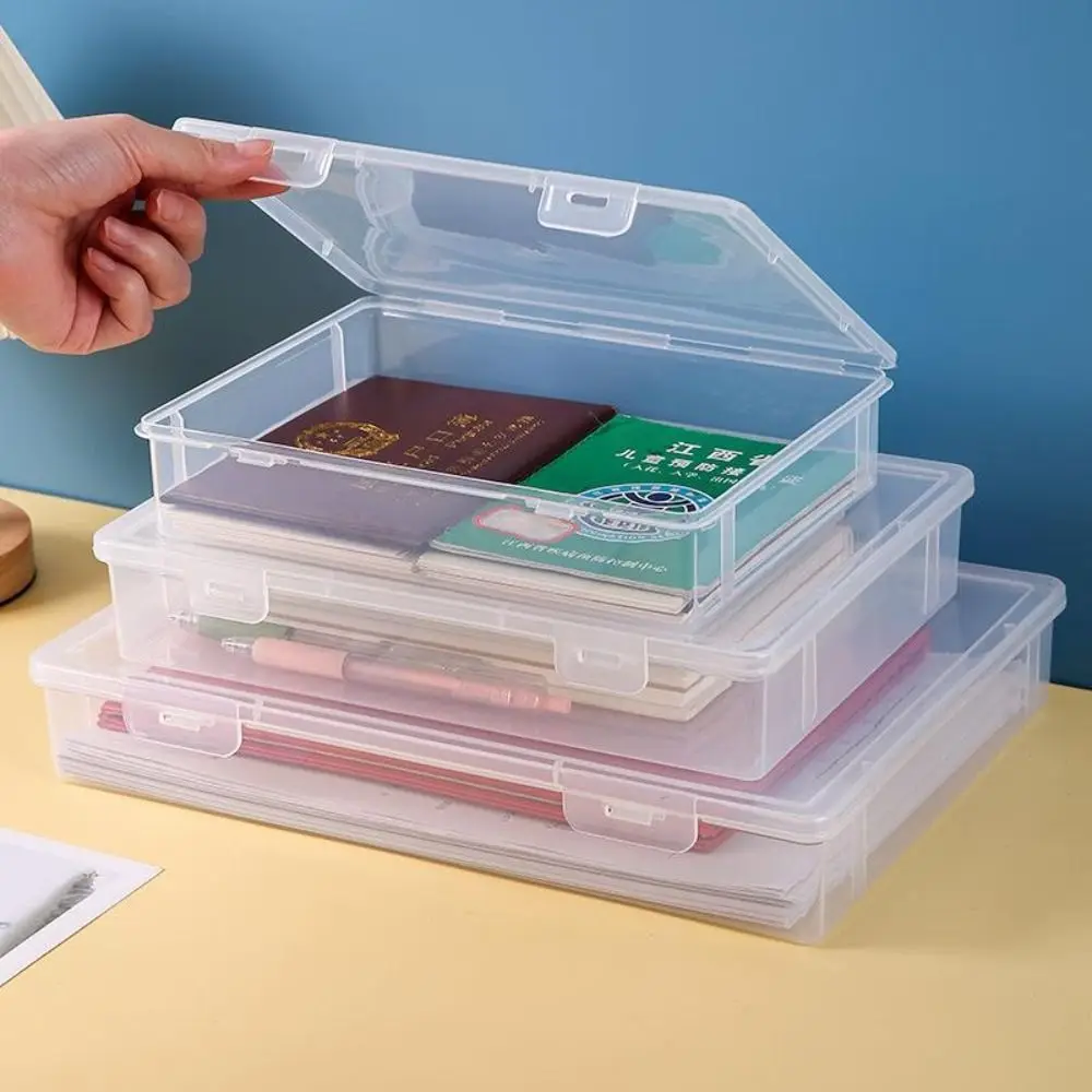Data Sorting File Box Certificates Storage Case Paper Holder Desk Organizer Document Storage Box Classification Folder Dustproof