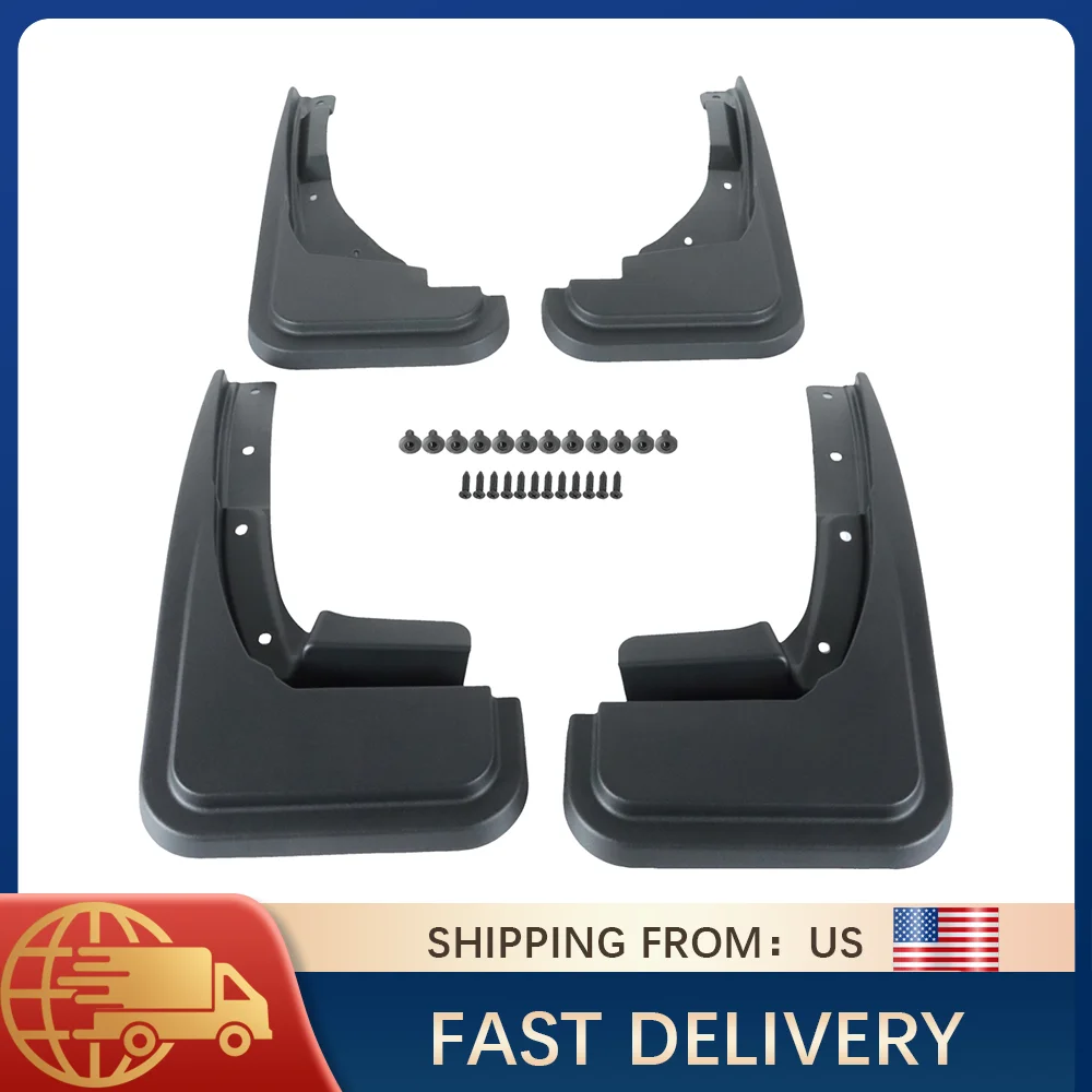 

Mud Flaps Splash Guards For Ford Maverick XL XLT 2022 2023 Black Mudguard Set Car Fender Protection Easy Install Accessories