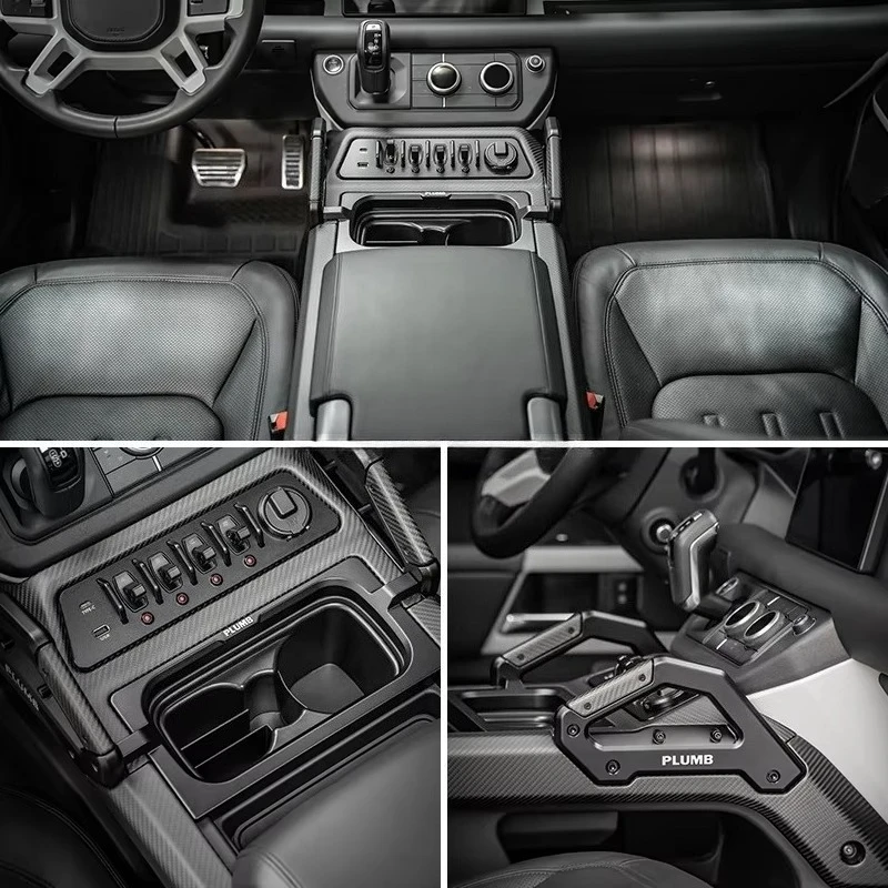 2025 New Design Car Interior Central Operating System With Armrest for Defender 2025 Accessories