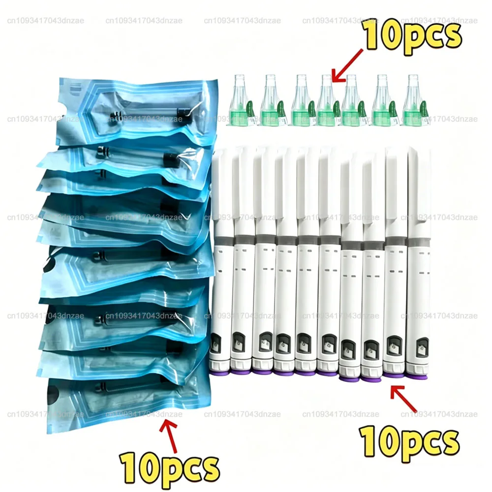 A Set Of 10 Disposable Magic Pens, Beauty Pens, And Adjustable-Dose Injection Pens (Excluding The Medication).Sterile 32G 4MM