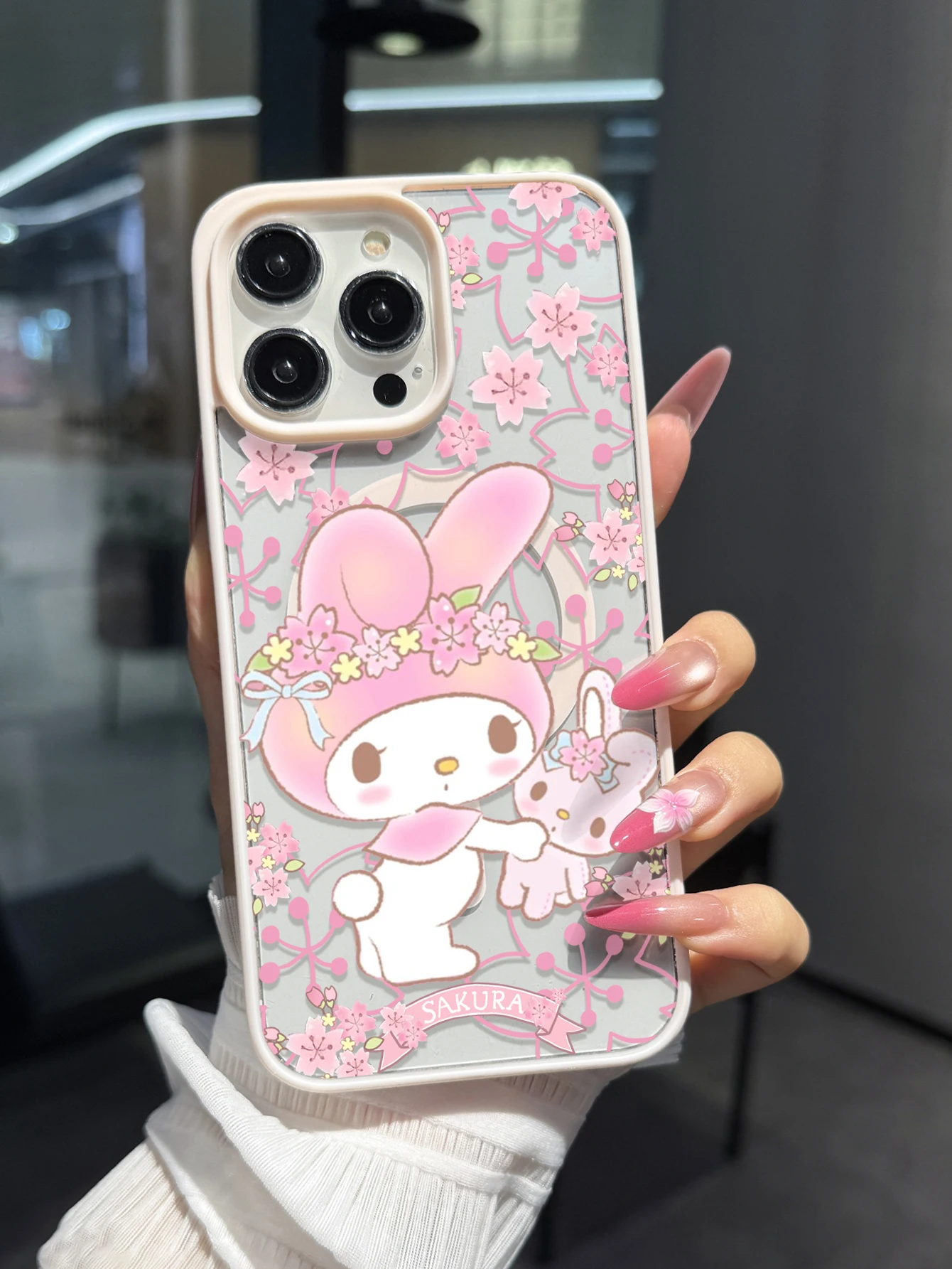 Gangsta Hello Kitty Bling Grillz Clear Phone Case IPhone 17air/15pro/15 plus/15 promax//x/xs max/xr/11pro/12pro/13pro/14pro