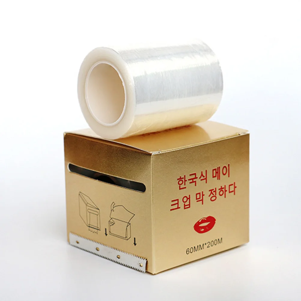 

3 Rolls Lip Cover Film Ink Protection Wrap Smooth Flexible Adhesive Film for Salon Home Beauty Use
