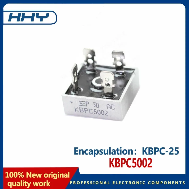 

5pcs KBPC5002 Rectifier bridge diode KBPC-25 package
