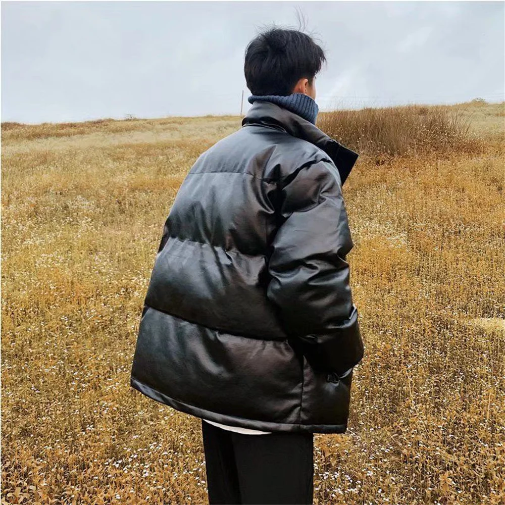 Short hooded coat Fashion light down loose down jacket winter down jacket men