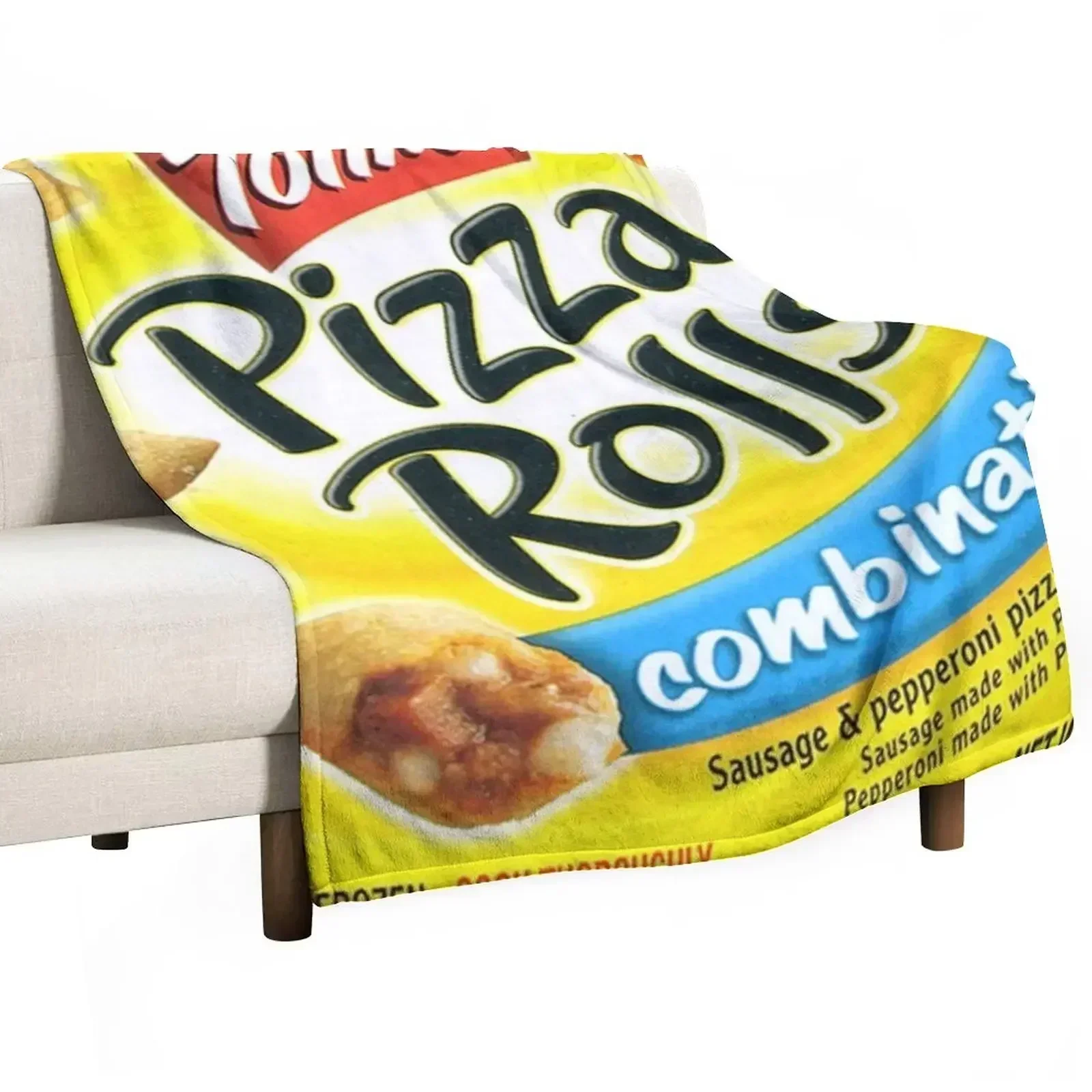 

Pizza Rolls Combination Throw Blanket Cute Thermal Sleeping Bag Blankets