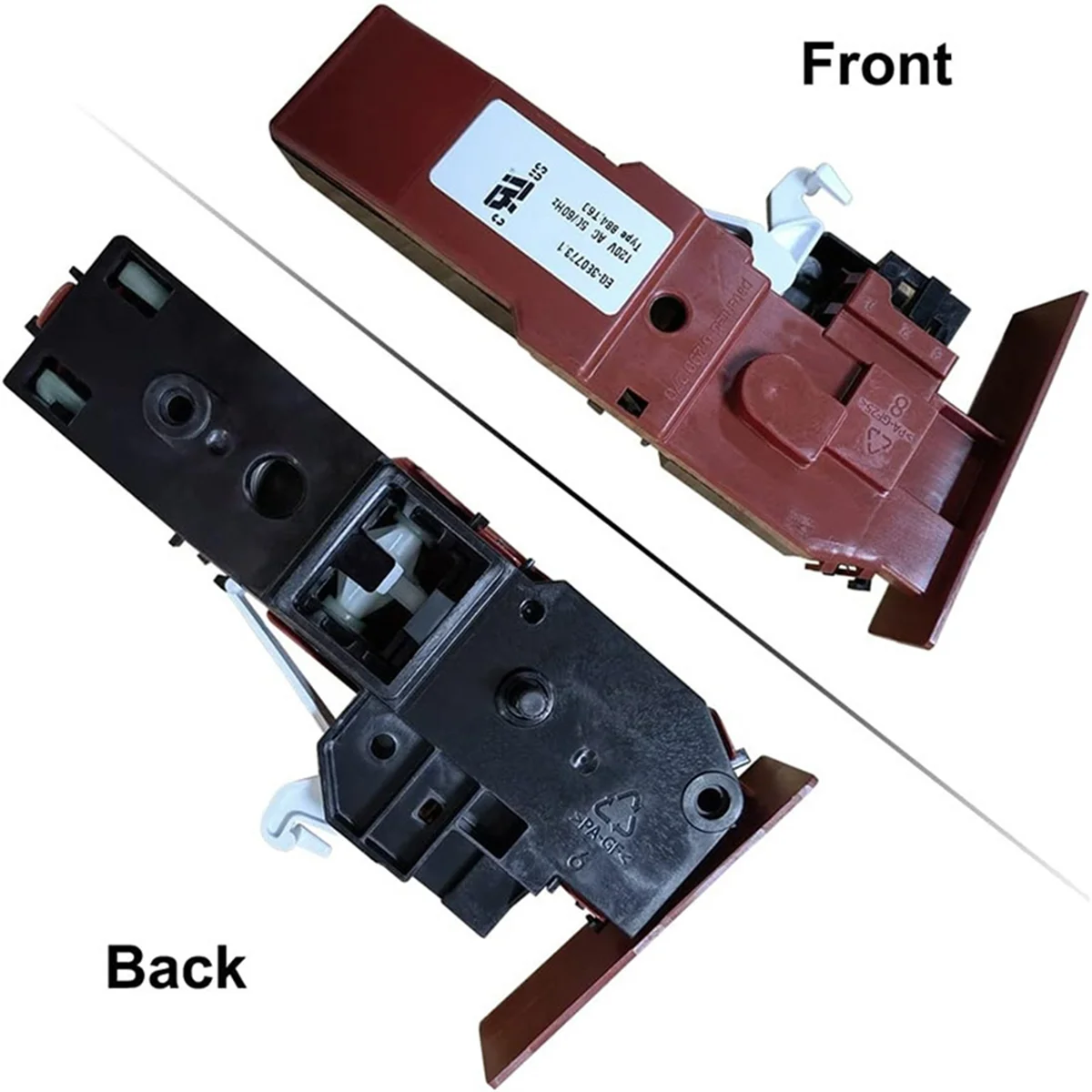 DC64-02032A para máquina de lavar Samsung Interruptor eletrônico de atraso de fechadura de porta 120V 50/60Hz Peças de máquina de lavar