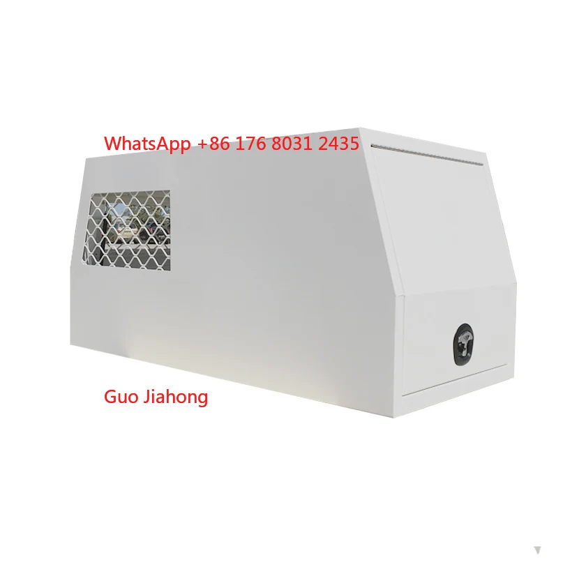 

White Colour Half Fridge Steel Dog Box for UTE