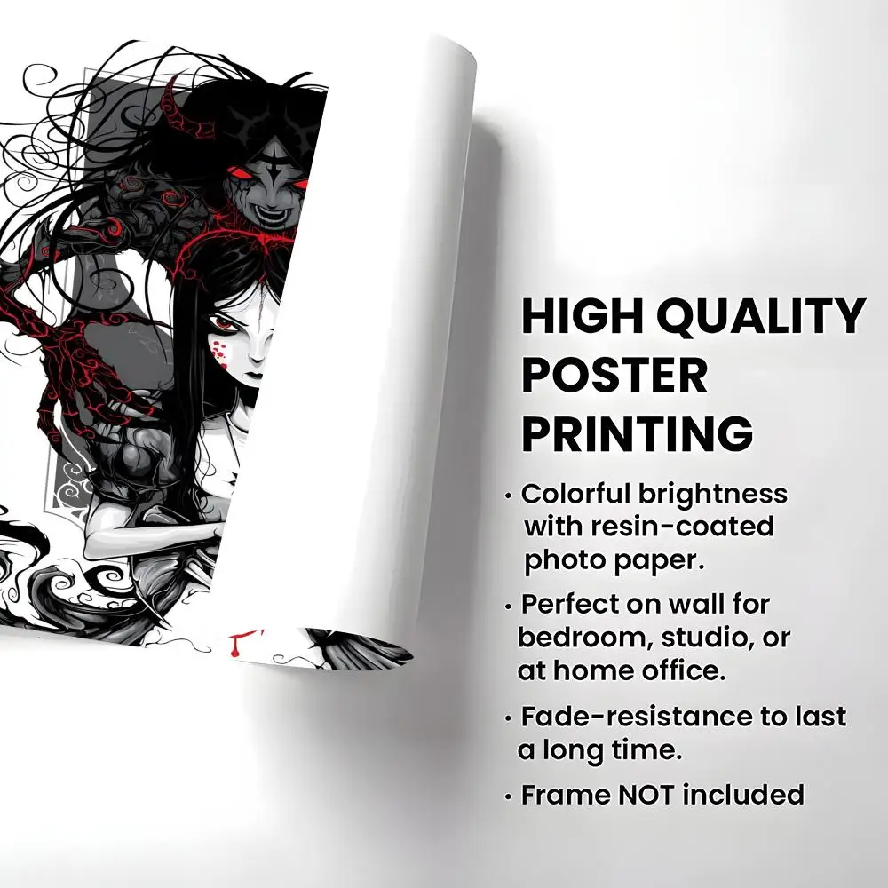 ملصق Alice Madness Returns عالي الدقة ذاتي اللصق مقاوم للماء مثالي للمنزل والمكتب وغرفة النوم هدية رائعة