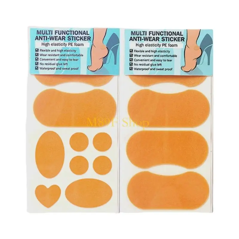 M89F 2Pcs Blister Cushion Bandages for Heel & Relief Against Burn
