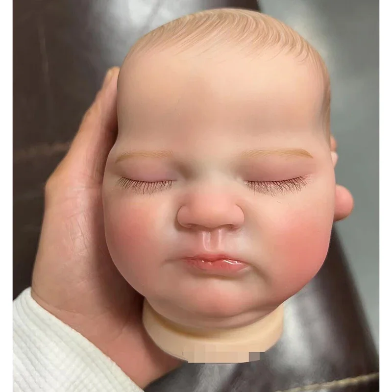 19Inch Reeds Geschilderde Herboren Pop Onderdelen Pascale Schattige Slapende Baby 3d Schilderij Met Zichtbare Aderen Doek Lichaam Inbegrepen