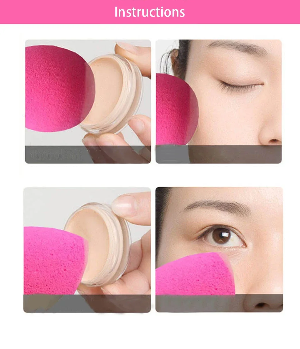 1Pcs Water Drop Shape Cosmetic Puff Makeup Sponge Cosmetics Powder Foundation Concealer Cream Make Up Blender