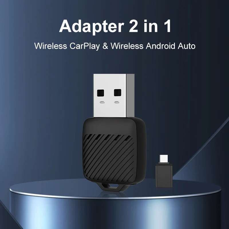 

Авто адаптер CarPlay Android, проводной к беспроводному 5 ГГц WiFi5.0, USB/type-c Plug and Play, для 99% оригинальных проводных автомобилей CarPlay/автомобилей
