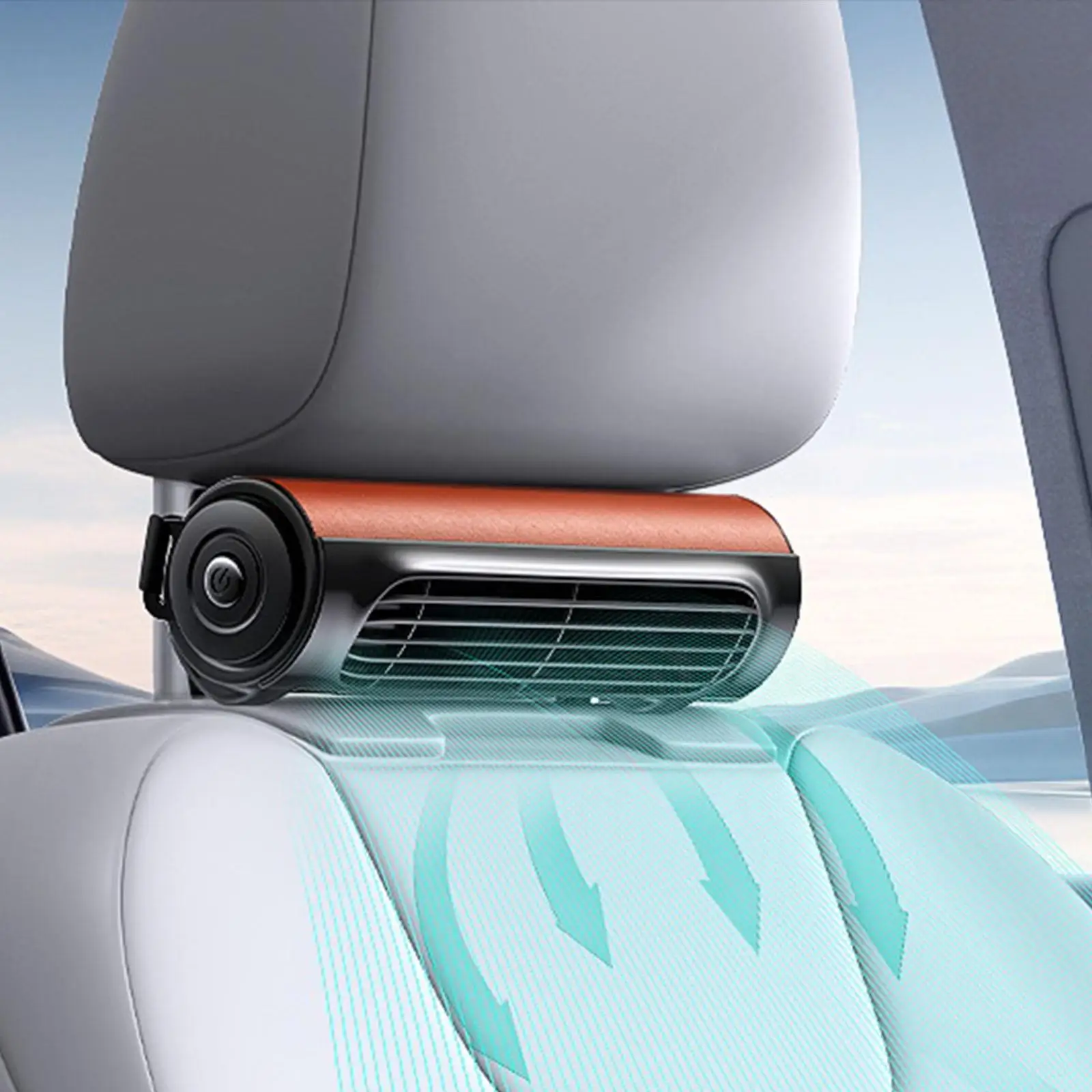 Ventilador de ventilación de coche, dispositivo de refrigeración USB para vehículo, 3 velocidades ajustables, fácil de instalar