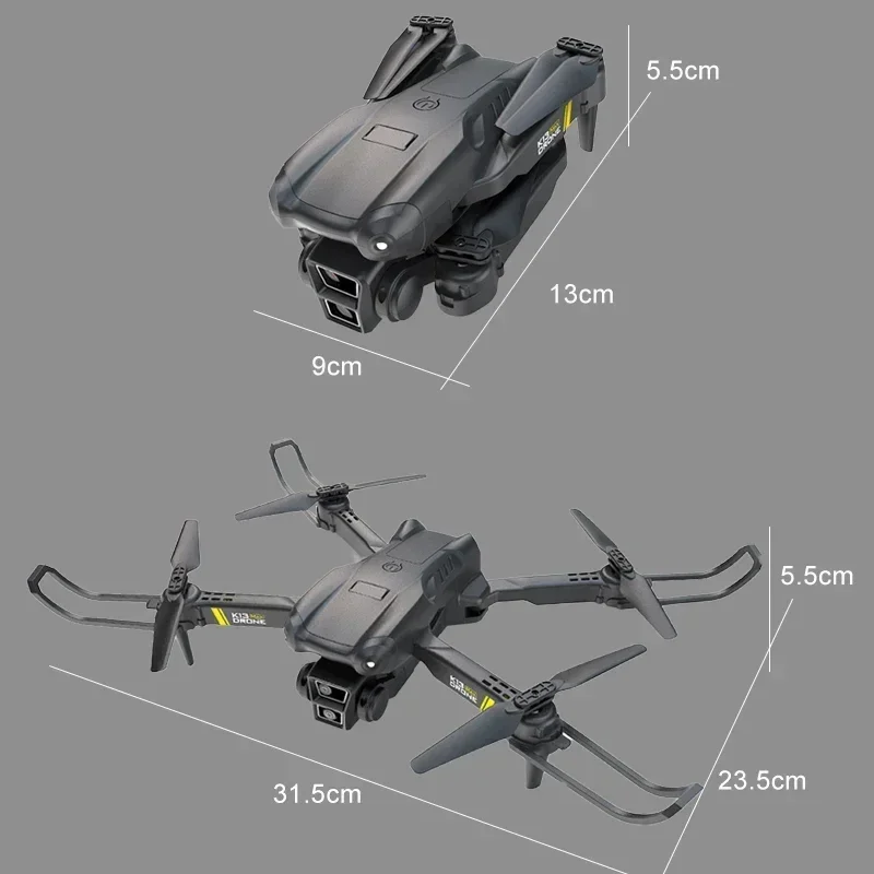 K13max-プロフェッショナルドローン,デュアルカメラ4K,5g,wifi,障害物回避,航空写真,オプティカルフロー,折りたたみ式クワッドコプター,FYZS-RC