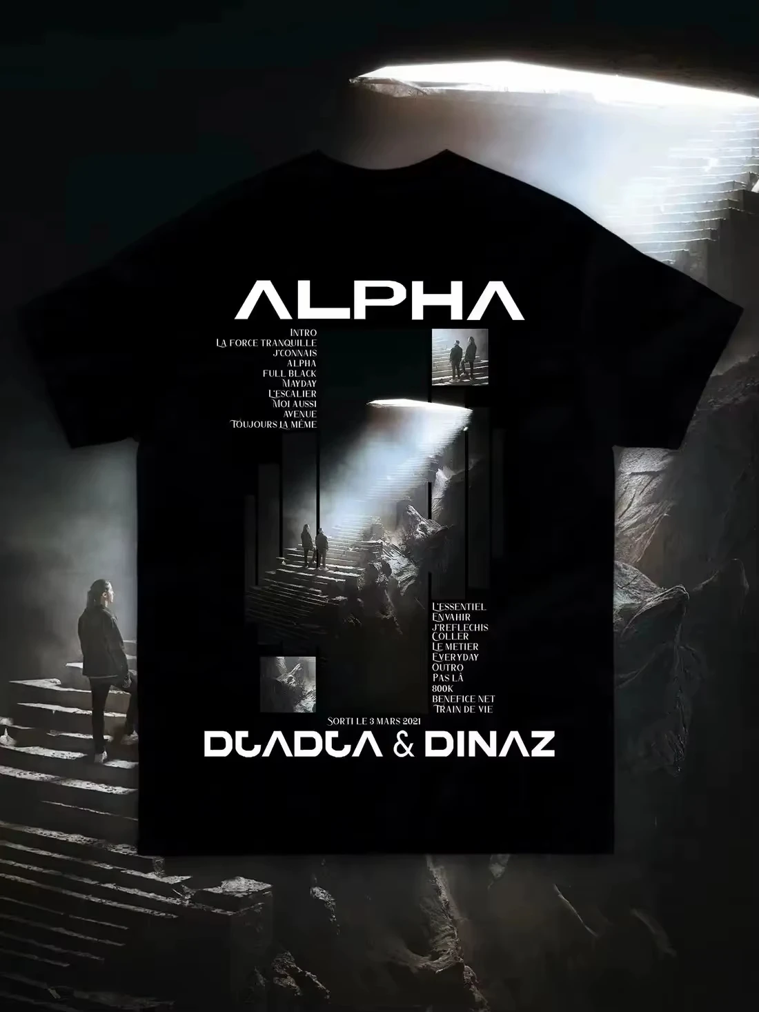 2025 Summer New Cotton Men's Women's T-Shirt The Album Alpha Djadja Dinaz Men's Casual Sport Round Neck Short Sleeve Tee Street