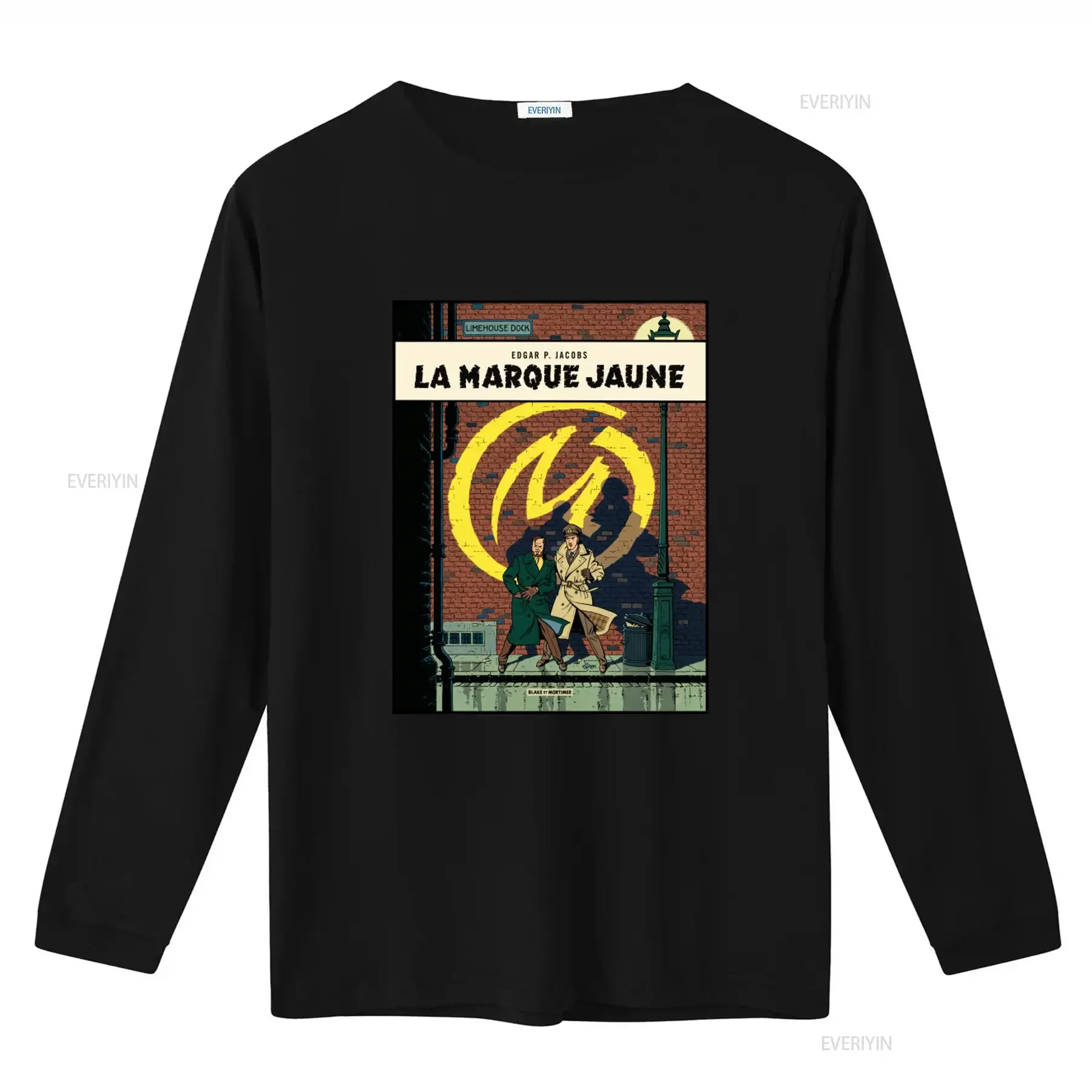 Blake And Mortimer La Marque Jaune P 428 Soft Trendy Classic Streetwear T shirt vintage Washed streetwear Unisex