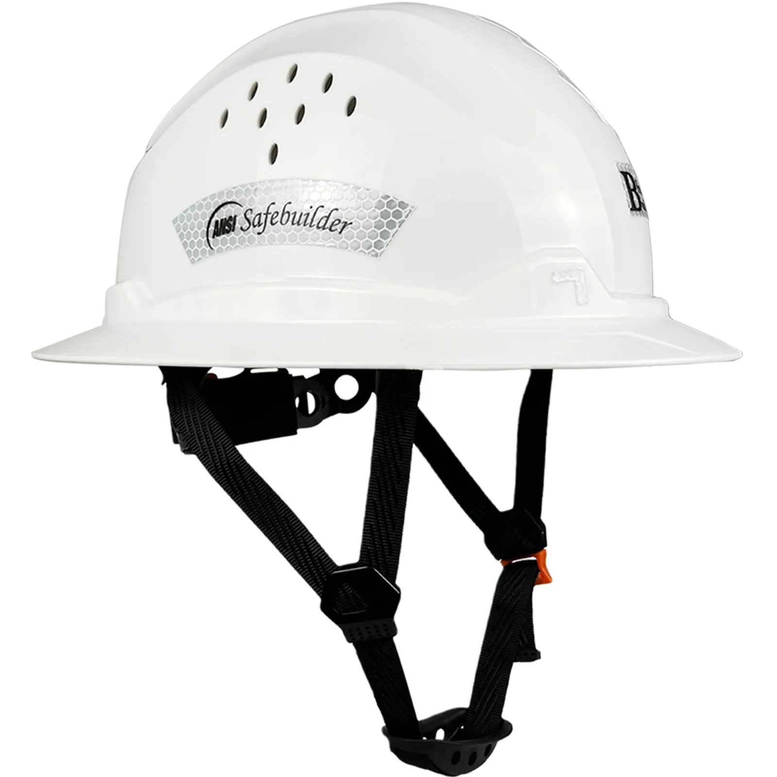 New Full Birm Hard Hat For Engineer Carbon Design Safety Helmet Reflective ANSI Z89.1 Vented Work Caps Industrial & Construction