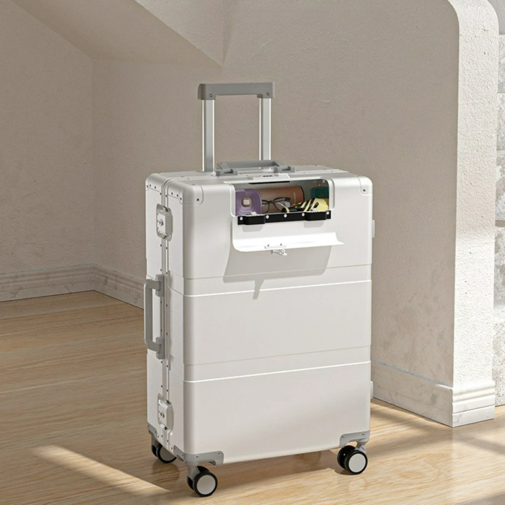 

Полностью алюминиево-магниевый сплав, чемодан на колесиках, деловая тяга, металлическая тележка, сумка для багажа