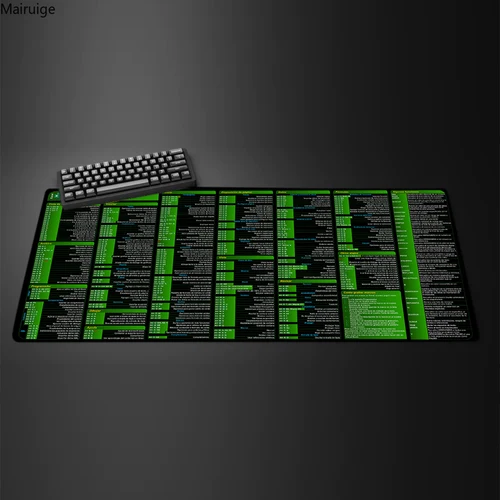 Alfombrilla de ratón grande de atajos Excel españoles, alfombrilla de ratón de atajos de teclado de oficina adicionales, accesorios de oficina, alfombrilla de escritorio antideslizante para ordenador