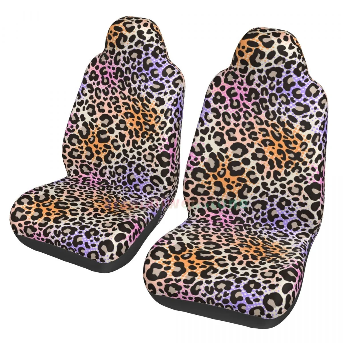 Leopard 2PCS Car Seat Cover Seat Cover Anti Fouling and Convenient Protective Cover Unique Style