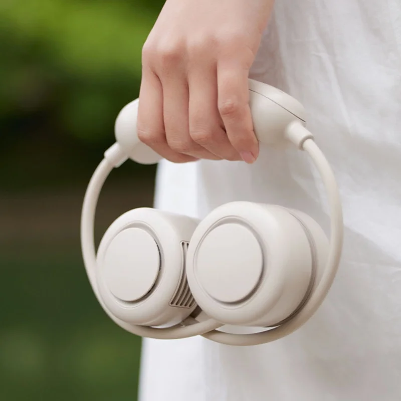 

Portable Neck Fan Rechargeable 3 Speeds Wearable Personal Fan Quiet Battery Operated Semiconductor Cooling Fan For Home Office