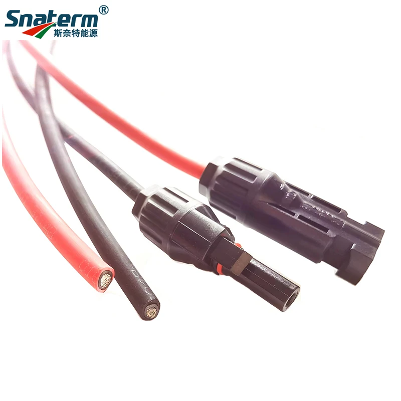 1 Pair Female and Male Single head solar extension wire cable PV wire 6/4/2.5/1.5 mm2 Solar PV Cable 1M 2M 3M 5M 8M 10M Meters