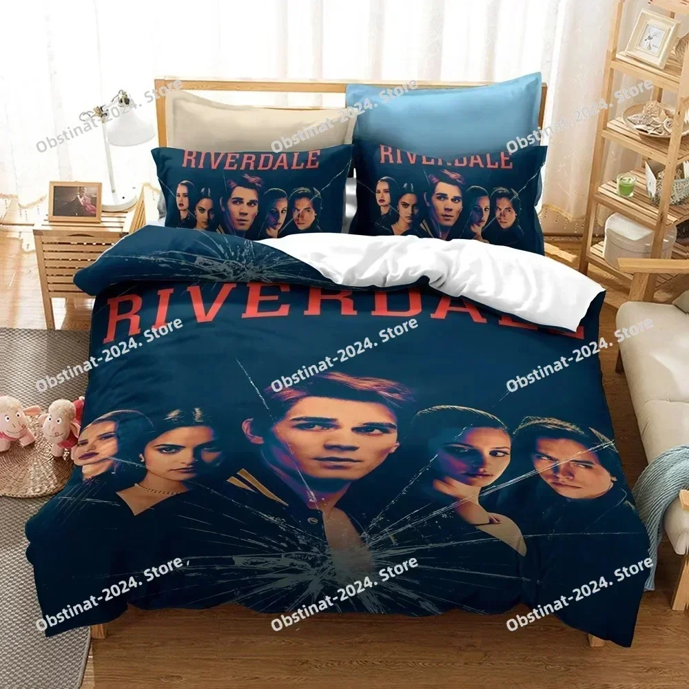 2025 3D Tv Riverdale Bedding Set Printed single Comforter Quilt Bed Cover Duvet Cover Pillow Case 3 Pieces Sets Kids Adult Size