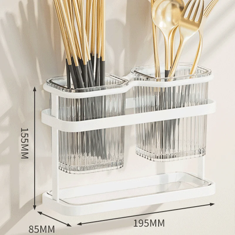 Utensil Holder Chopstick Storage Rack Cutlery Sink Chopsticks Holder Kitchen Spoon Fork Drain Rack Cutlery Storage Organizer