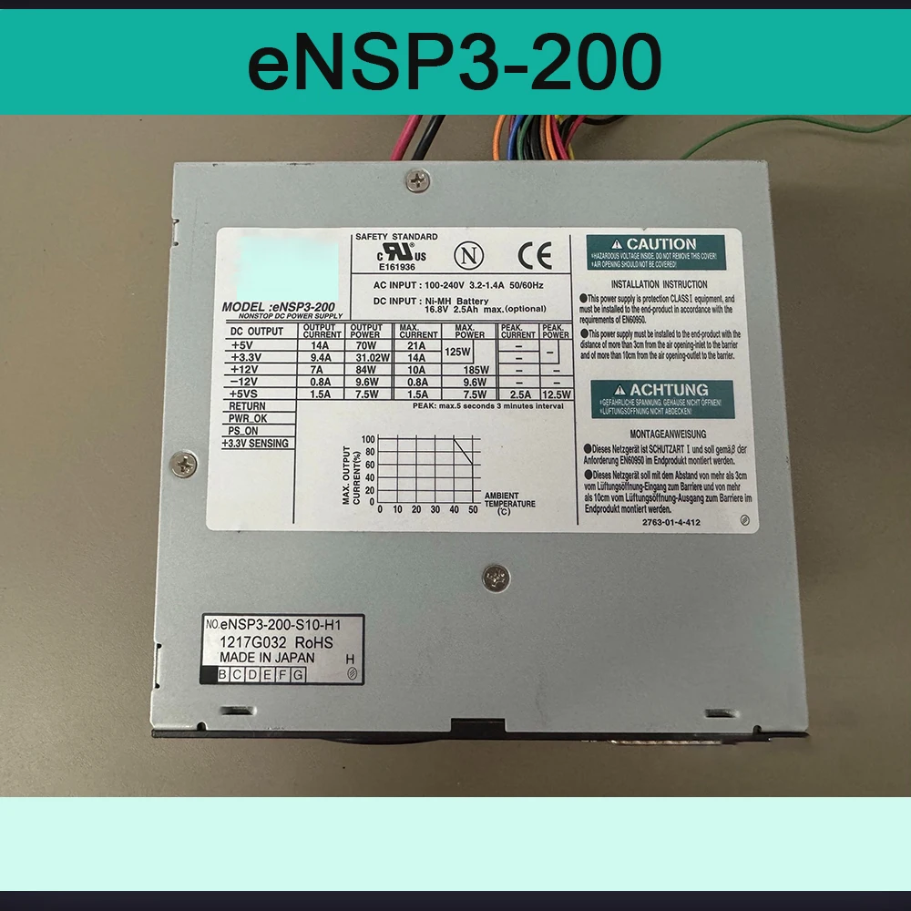 For Nipron Industrial Computer Power Supply eNSP3-200