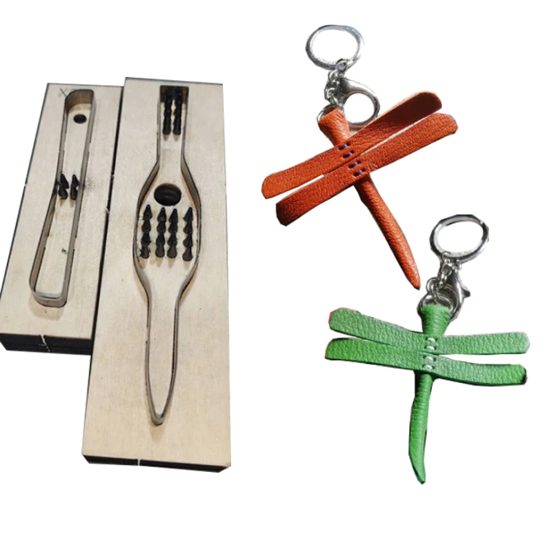 Steel Blade Rule Die Cut Punch Tools, Key Ring Cutting Mold, Wood Dies for Leather, Cutter for Leather Crafts